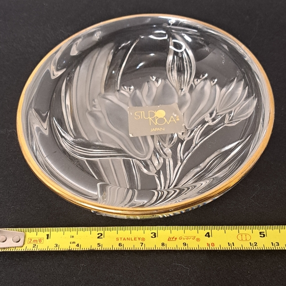 Vintage Mikasa Parisian Iris glass candy or trinket dish/Vintage - Picture 2 of 8